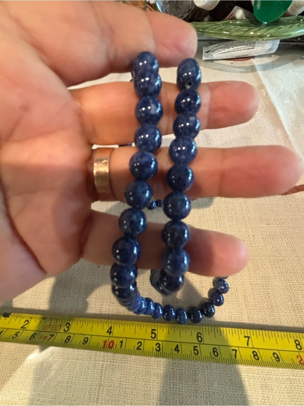 Authentic Lapislazuli  Necklace - Elegant Women's Accessory